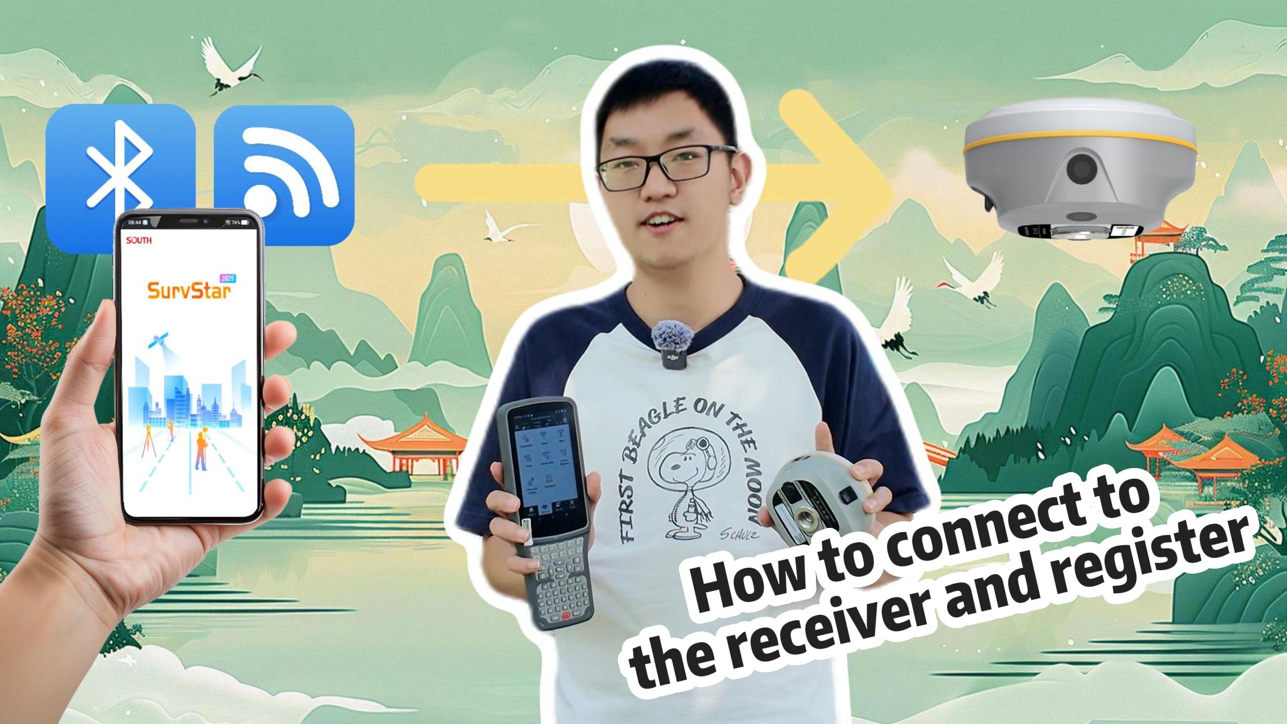 How to connect to the receiver and register